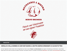 Tablet Screenshot of metzgerei-bremser.com